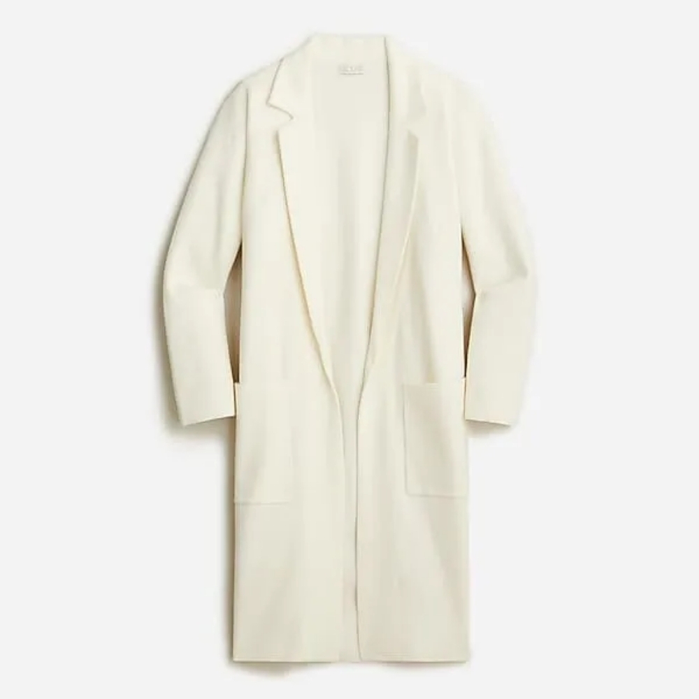 J.Crew Ella open-front long sweater-blazer NWT